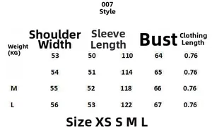 Detailed size chart for women's vintage faux fur coat with shoulder and bust measurements
