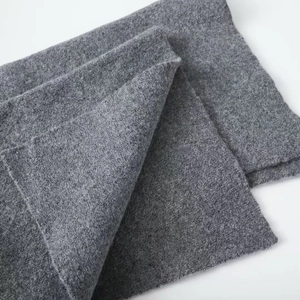 Macro view showing the thick soft texture and premium knit layers of dark grey cardigan