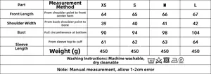 Detailed size chart for women blazer and trousers suit showing measurements from XS to L