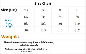 Tableau des tailles détaillé pour pantalon large en satin avec mesures en CM