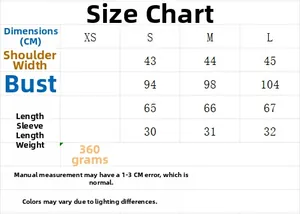 Size chart for blazer jacket showing shoulders, bust, and length measurements in centimeters