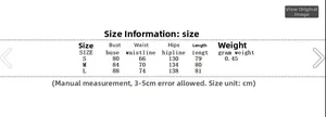 Size chart for floral sleeveless denim dress with bust, waist, and length in centimeters