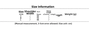 Detailed size guide table for V-neck print top including bust and length measurements