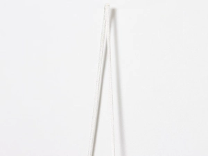 Close-up of professional white precision tweezers with sharp tips for electronics