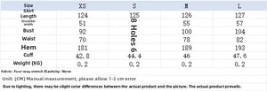 Detailed size chart for V-neck sleeveless floral print dress with precise measurements