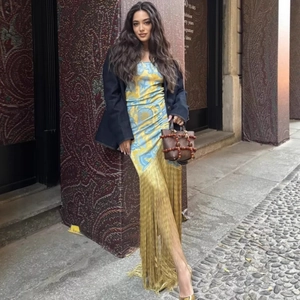 Boho Paisley Print Ärmelloses Kleid Für Damen Mit Langem Fransensaum Schlanke Passform U-Ausschnitt Party Urlaub Minikleid