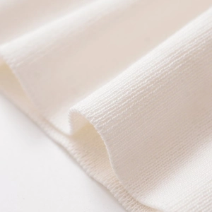 Fashionable off-white ribbed knit tank top with high-quality soft texture detail