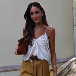 Elegant Women Satin V Neck Cami Top Pleated Spaghetti Strap Deep V Neck Sleeveless Summer Party Vest Blouse