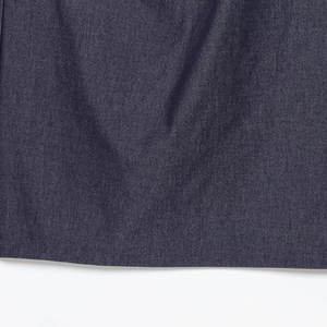 Navy blue halter neck midi dress in premium twill fabric with cutout design and texture