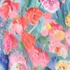 Abito estivo da donna con schiena scoperta e vivaci stampe floreali ad acquerello