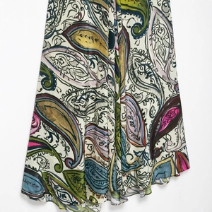 Women's summer halter neck paisley maxi dress with bohemian print in elegant flowy fabric
