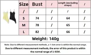 Size chart showing bust and length measurements for women irregular lace trim dress