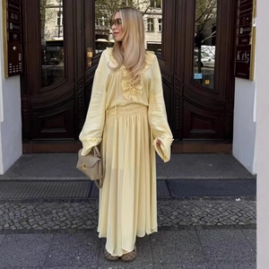 Elegantes Französisches Rüschen Langarm Top Und Rock Set Für Damen Frühling Mode Casual Polyester Zweiteiler Rock Outfit