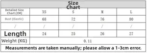 Tableau des tailles détaillé pour ensemble bustier en lin avec mesures de poitrine
