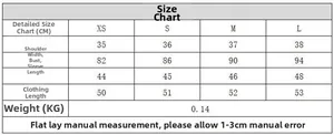 Detailed size chart for women striped short sleeve top and casual pants set in CM