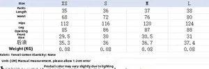 Detailed size chart for polka dot camisole set shorts with tencel cotton fabric specs
