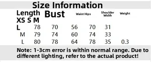 Size chart for pleated hem dress showing bust waist and hip measurements in centimeters