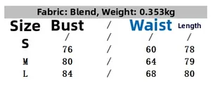 Size chart for balloon-style commute dress with bust, waist, and length in S to L