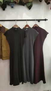 Detailed comparison of slim fit sleeveless maxi dresses in black, grey and dark purple
