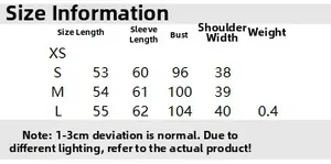 Detailed size chart for women diamond pattern knit sweater with precise measurements