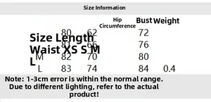 Size chart for women sleeveless bow dress with length waist and bust measurements