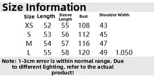 Tableau des tailles détaillé pour veste en tricot femme avec mesures de poitrine