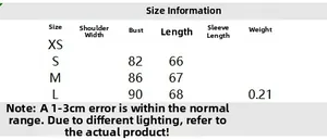 Detailed size guide for women's pleated top showing bust and length measurements