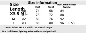 Detailed size chart for the elegant拼接dress showing measurements from XS to L