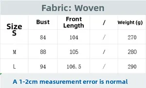 Detailed size chart for summer midi dress including bust and length in centimeters