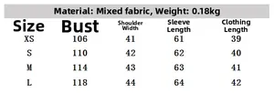 Guide des tailles de chemise en popeline pour femmes avec buste et mesures de manches