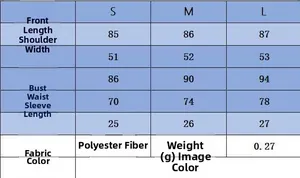 Size chart for minimalist V-neck poplin mini dress showing S to L measurements in centimeters