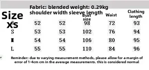 Size chart table for summer striped twisted dress showing measurements from XS to L