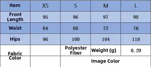 Detailed size chart for apricot tiered midi skirt showing waist and hip measurements