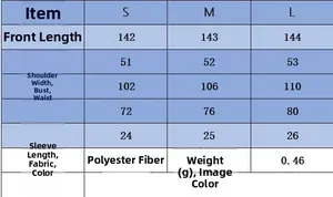 Detailed size chart for the pleated midi dress including length, bust, and waist measurements