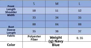 Size chart for heart hollow puff sleeve knit top with detailed measurements in centimeters