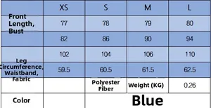 Tableau des tailles pour robe d'été sans manches avec mesures XS-L et détails du tissu