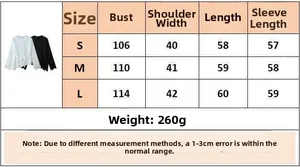Size chart showing bust, shoulder, and length measurements for women chiffon blouse