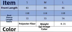 Detailed size chart for women's V-neck batwing sleeve sweater showing S to L measurements