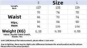 Size chart for halter balloon maxi dress with length, bust, waist, and hip measurements