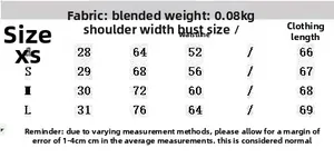 Size chart for women mesh bodysuit detailing shoulder, bust, waist, and length measurements