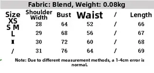 Detailed size chart for women's mesh patchwork bodysuit including XS to L measurements