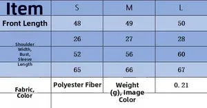 Detailed size chart with measurements for the asymmetric long sleeve knit crop top