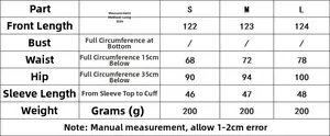 Size chart for summer lace dress with measurements for length, waist, hips, and weight