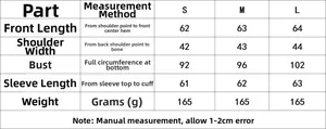 Tableau des tailles pour chemise en popeline à carreaux avec mesures précises