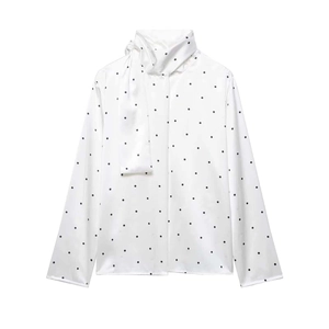 Élégant Chemisier en Satin à Pois pour Femmes Col Lavallière Manches Longues Bureau Travail Haut Vintage Style Français