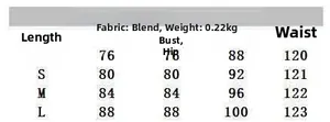 Size guide for women's lace slip dress showing measurements from XS to L for a perfect fit
