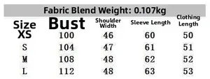 Detailed size guide and measurements for the lace-up pleated chiffon blouse for women