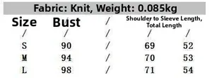 Tableau des tailles détaillé pour gilet en maille jacquard Fair Isle, mesures du S au L