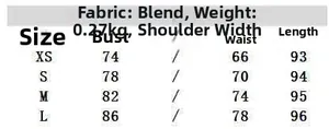 Detailed size chart for the cross strap irregular hem dress showing measurements