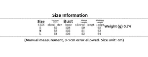 Detailed size chart for vintage plaid bomber jacket with bust and length measurements